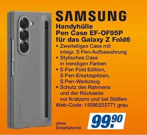 Samsung Handyhülle Pen Case EF-OF95P für das Galaxy Z Fold6