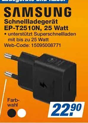 Samsung Schnellladegerät EP-T2510N, 25 Watt