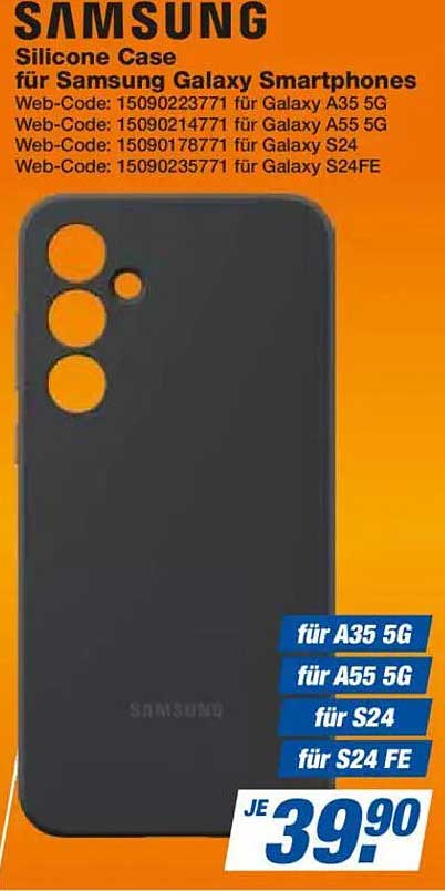 Samsung Silicone Case für Galaxy Smartphones