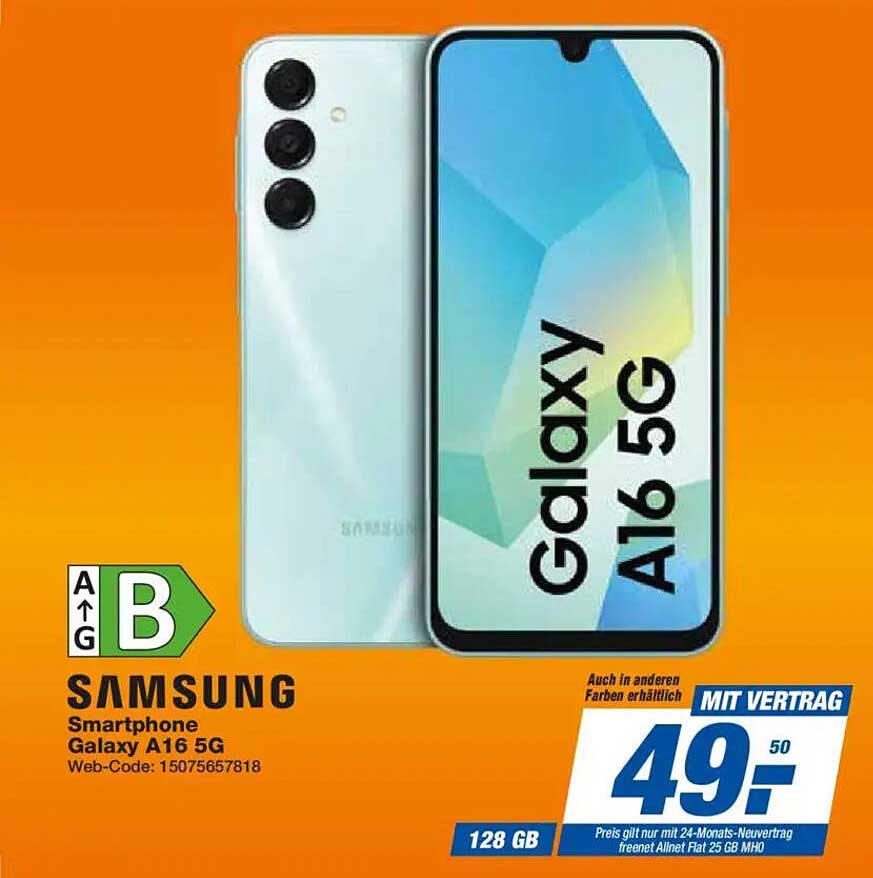 Samsung Smartphone Galaxy A16 5G mit Vertrag