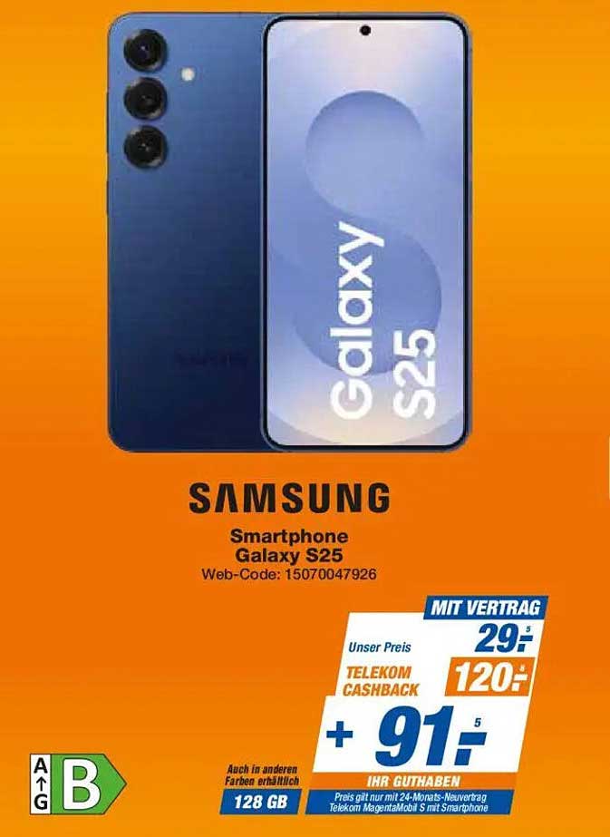 Samsung Smartphone Galaxy S25 - 128 GB mit Vertrag