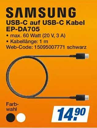 Samsung USB-C auf USB-C Kabel EP-DA705