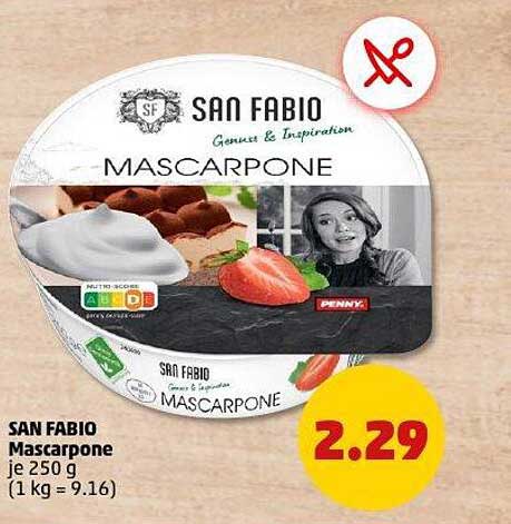 SAN FABIO Mascarpone je 250 g