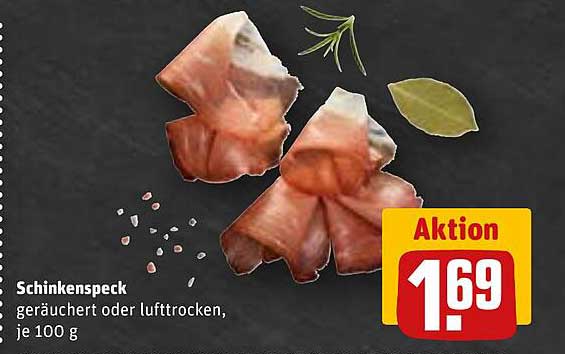 Schinkenspeck geräuchert oder luftgetrocknet, je 100 g