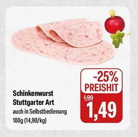 Schinkenwurst Stuttgarter Art