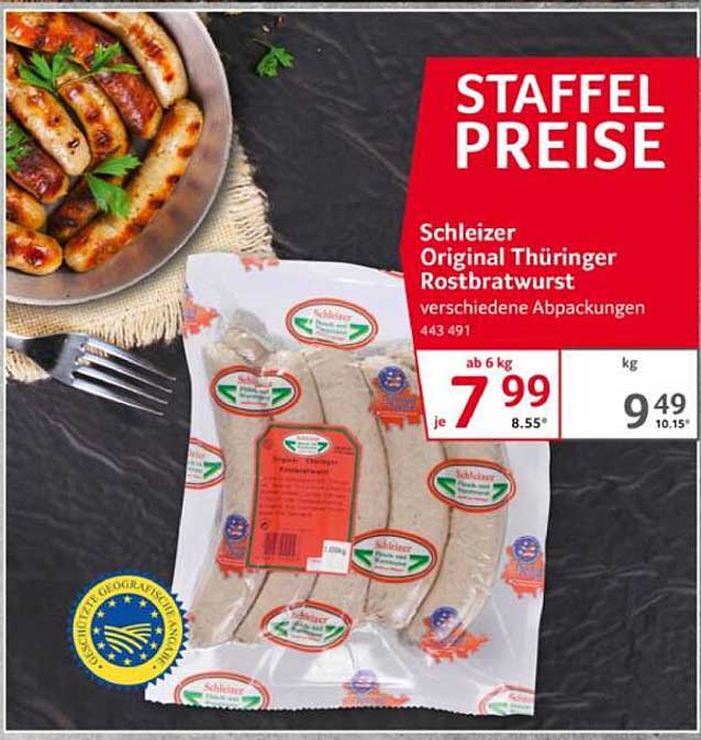 Schleizer Original Thüringer Rostbratwurst
