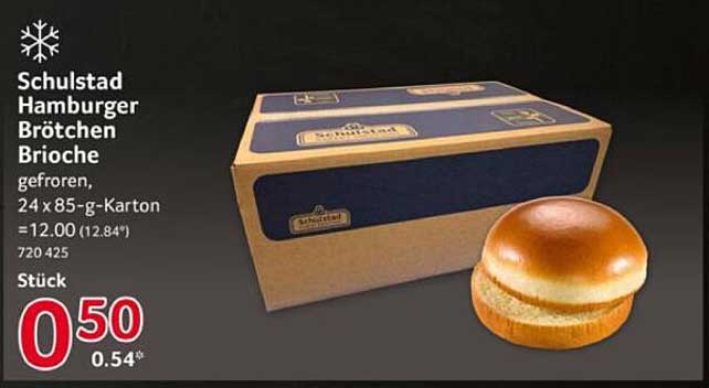 Schulstad Hamburger Brötchen Brioche