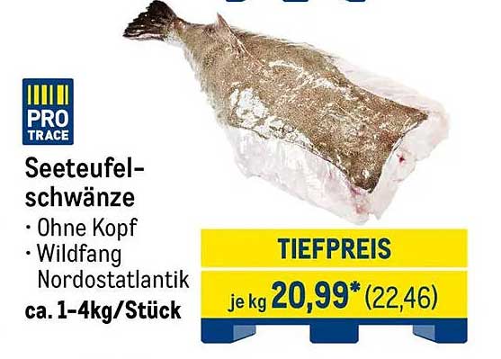 Seeteufelschwänze - Ohne Kopf, Wildfang Nordostatlantik