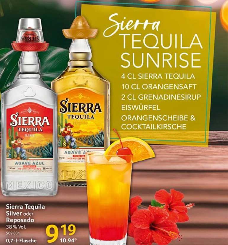 Sierra Tequila Silver oder Reposado 0,7 l-Flasche