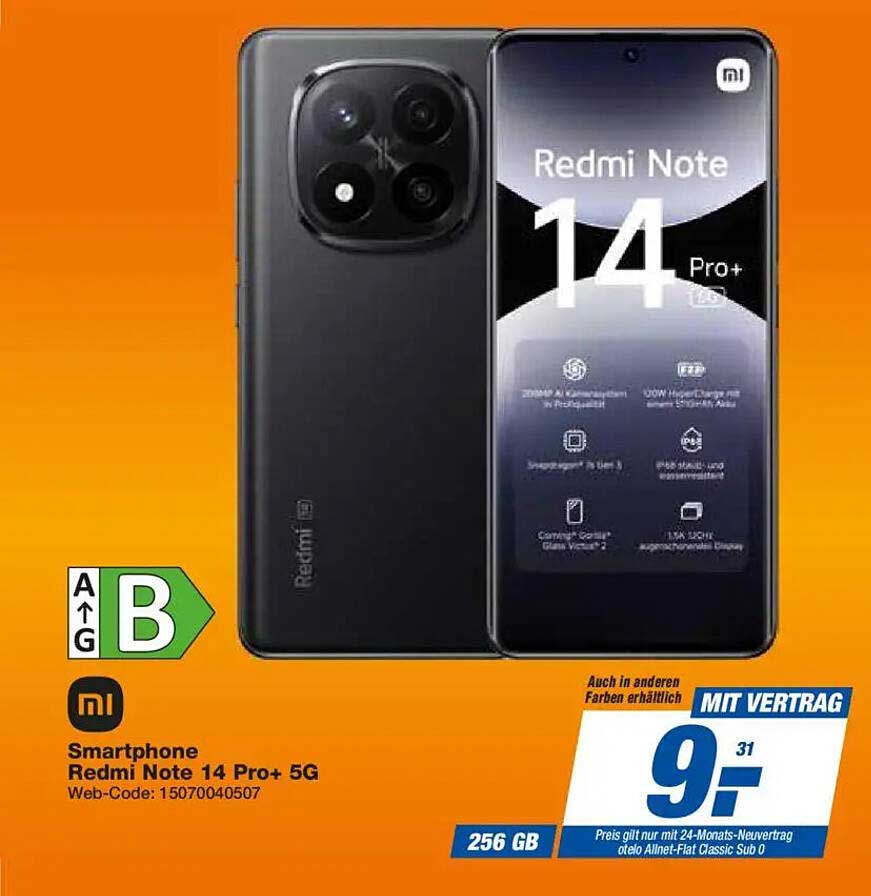 Smartphone Redmi Note 14 Pro+ 5G