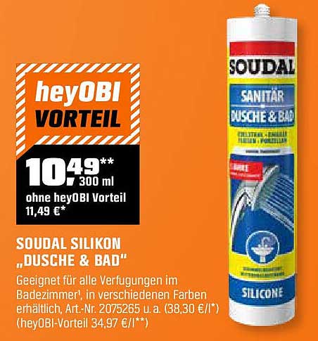 Soudal Silikon 'Dusche & Bad'