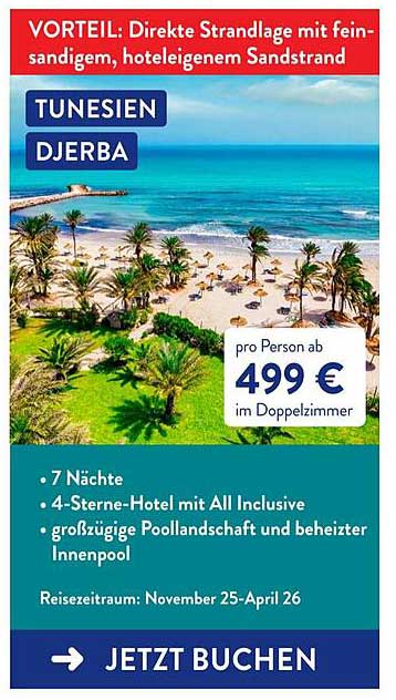 Tunisen Djerba - 4-Sterne-Hotel mit All Inclusive