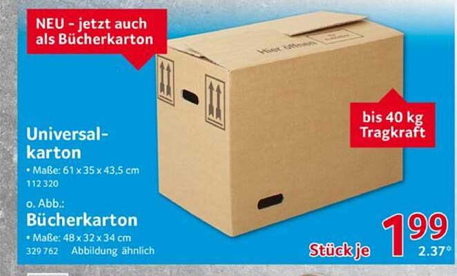 Universal- und Bücherkarton - die perfekte Lösung für deine Aufbewahrung