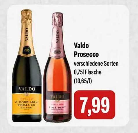 Valdo Prosecco - verschiedene Sorten 0,75L Flasche