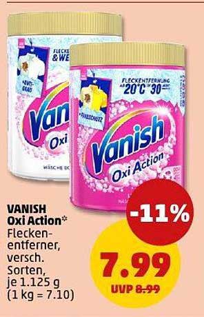 VANISH Oxi Action Fleckenentferner, verschiedene Sorten, 1.125 g