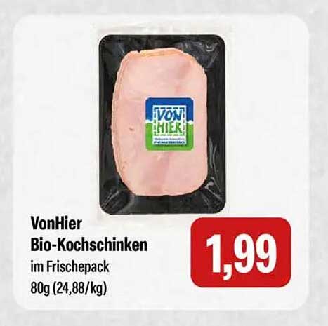 VonHier Bio-Kochschinken im Frischepack