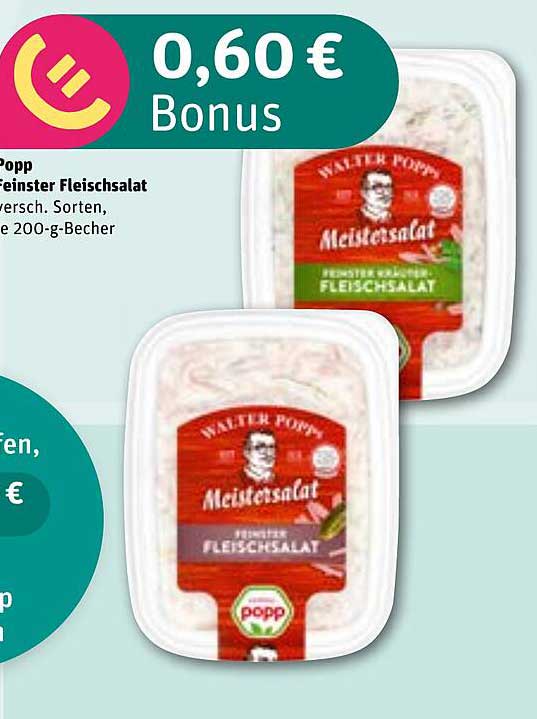 Walter Popp Feinster Fleischsalat 200-g-Becher