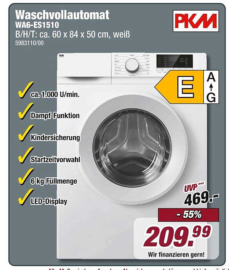 Waschvollautomat WA6-ES1510