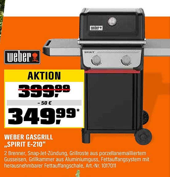 WEBER GASGRILL „SPIRIT E-210“