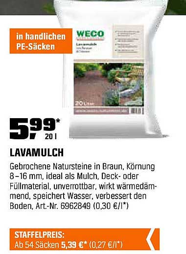 WECO Lavamulch 20l