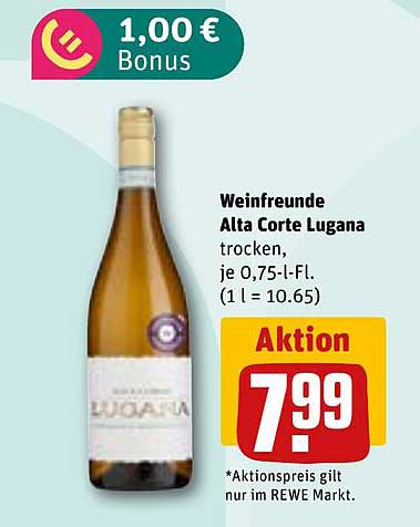 Weinfreunde Alta Corte Lugana trocken, je 0,75-l-Fl.