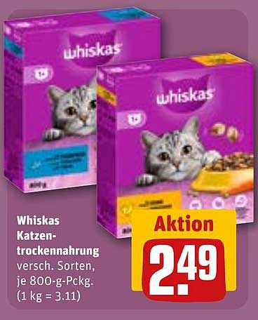 Whiskas Katzen-Trockenfutter 800 g