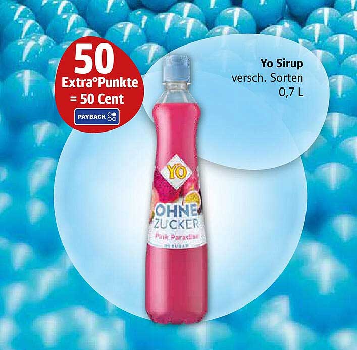 Yo Sirup verschiedene Sorten 0,7 L