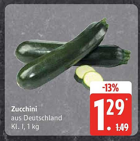 Zucchini aus Deutschland, Kl. I, 1 kg