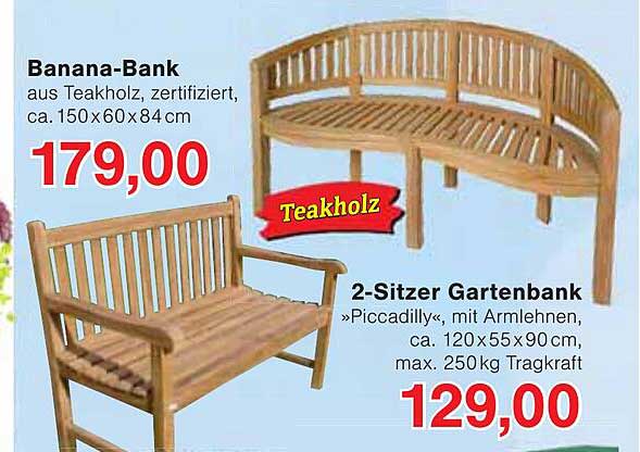 2-Sitzer Gartenbank »Piccadilly«