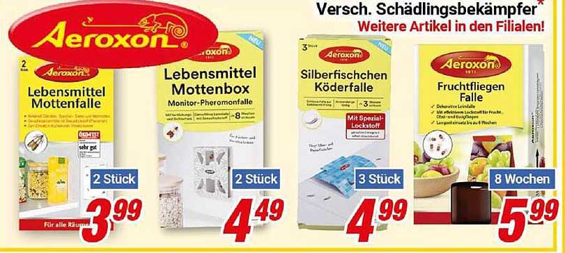 Aeroxon Lebensmittel Mottenfalle