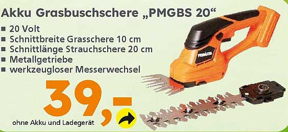 Akku Grasbuschschere „PMGBS 20“