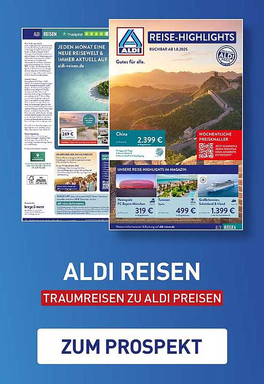 ALDI Reisen – Traumreisen zu ALDI Preisen