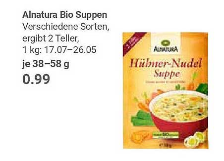Alnatura Bio Hühner-Nudel Suppe
