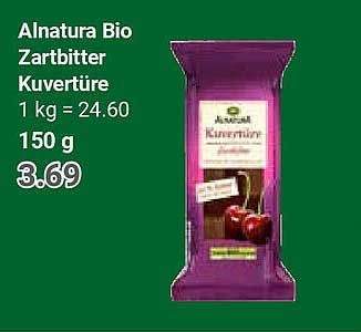 Alnatura Bio Zartbitter Kuvertüre 150 g