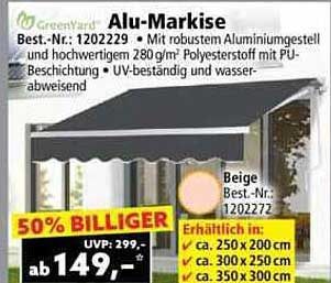Alu-Markise - robust und stilvoll für Ihr Zuhause
