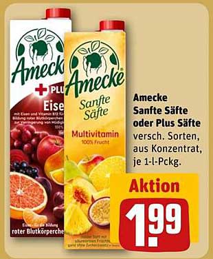 Amecke Sanfte Säfte oder Plus Säfte 1-l-Päckg.