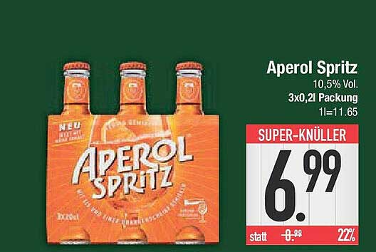 Aperol Spritz 3x0,2l Packung – Der Sommerdrink schlechthin!
