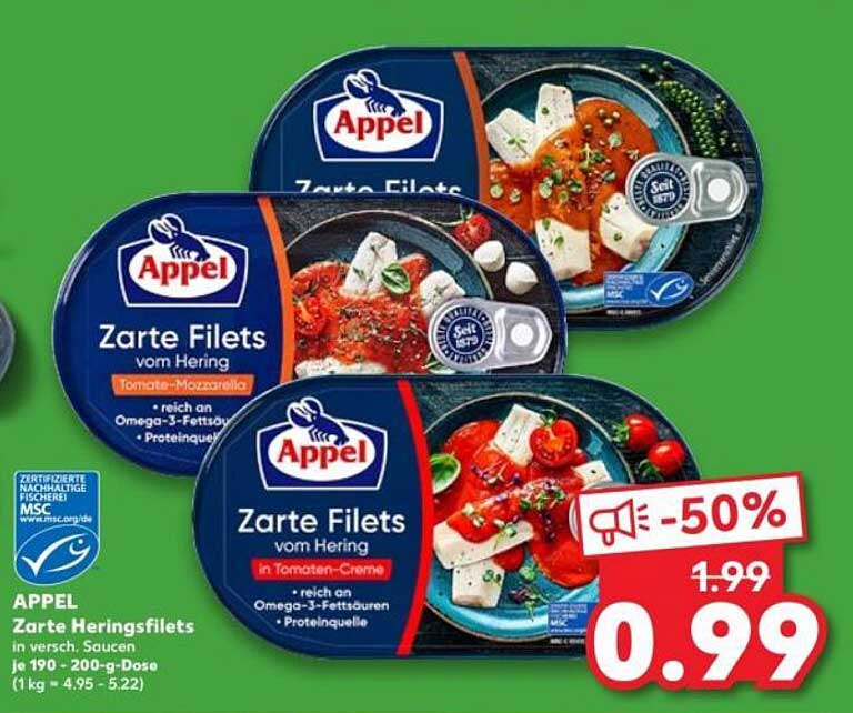 APPel Zarte Heringsfilets in verschiedenen Saucen