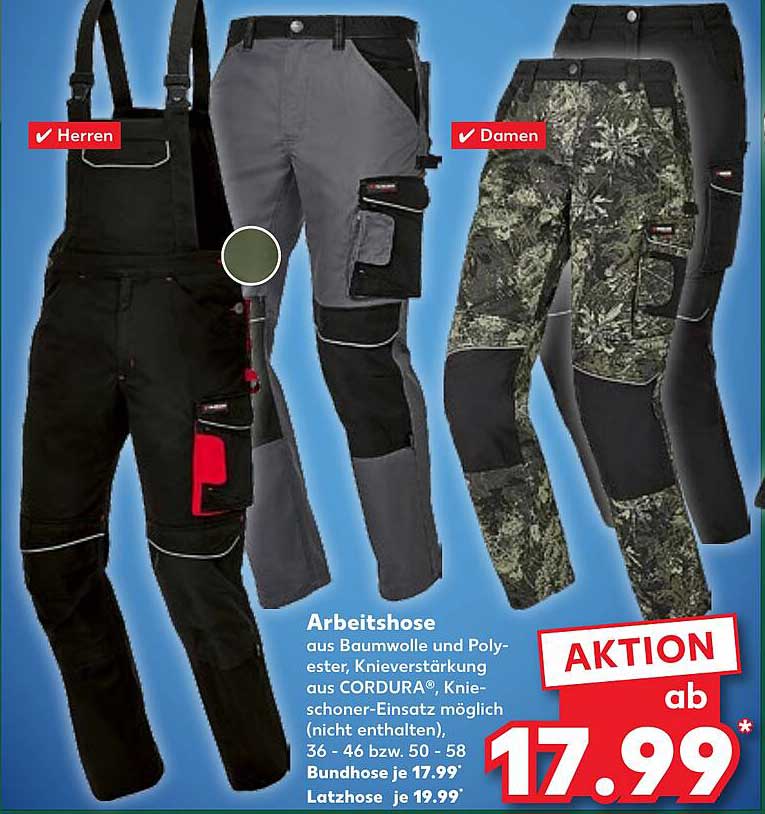 Arbeitshose aus Baumwolle und Polyester