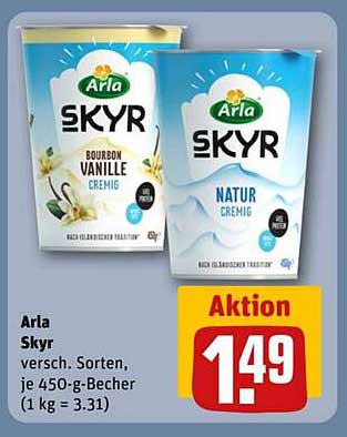 Arla Skyr – Verschiedene Sorten, je 450-g-Becher