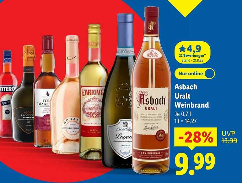 Asbach Uralt Weinbrand 0,7 l