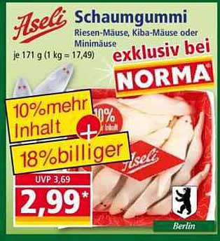 Aseli Schaumgummi Riesen-Mäuse, Kiba-Mäuse oder Minimaüse