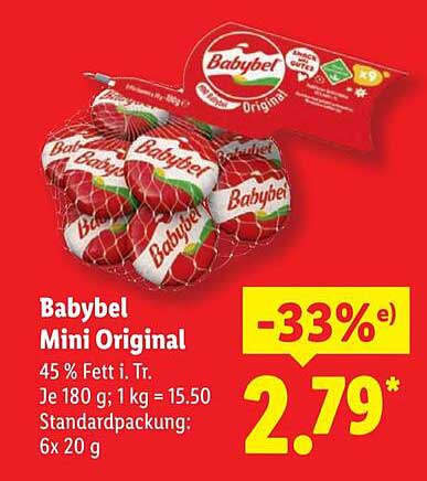 Babybel Mini Original – jetzt zum Aktionspreis!