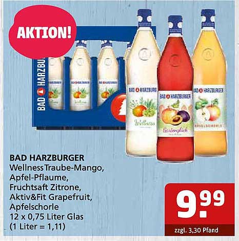 BAD HARZBURGER Wellness Getränke Aktion – 12er Pack