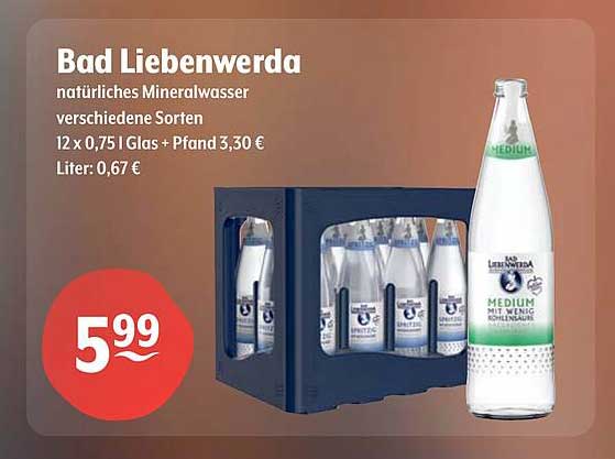 Bad Liebenwerda natürliches Mineralwasser verschiedene Sorten