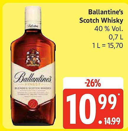 Ballantine's Scotch Whisky 40 % Vol. 0,7 L