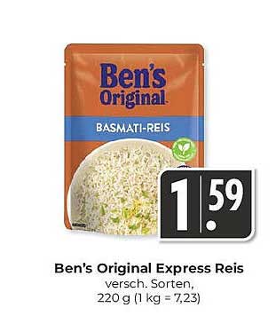 Ben's Original Express Reis, Basmati-Reis, 220 g