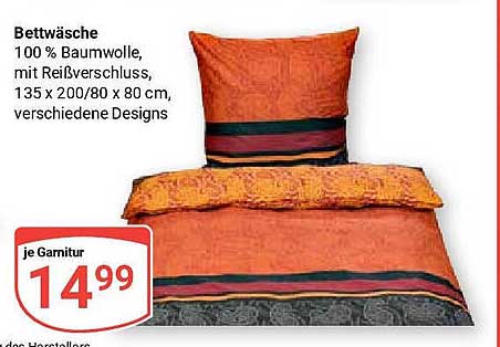 Bettwäsche 100 % Baumwolle, mit Reißverschluss, 135 x 200/80 x 80 cm, verschiedene Designs