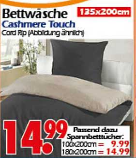 Bettwäsche Cashmere Touch 135x200cm