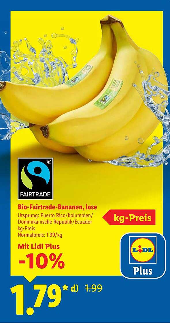 Bio-Fairtrade-Bananen, lose